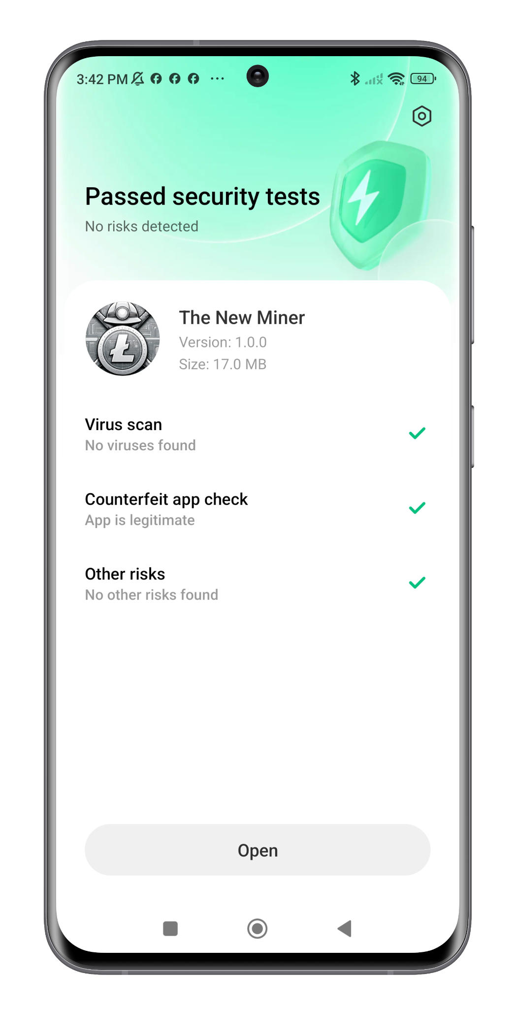 Install and pass security checks